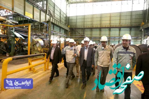 بازدید معاون وزیر صمت و رئیس هیئت عامل ایمیدرو از فولاد مبارکه