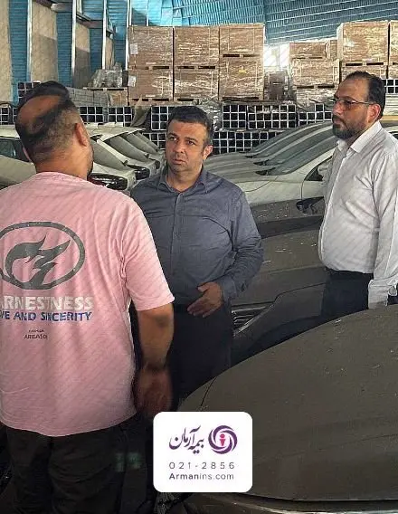 بازدید میدانی مدیرعامل بیمه آرمان ازمحل حادثه بندر شهیدرجایی بندرعباس