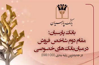 بانک پارسیان بر سکوی دوم بانکهای خصوصی قرار گرفت
