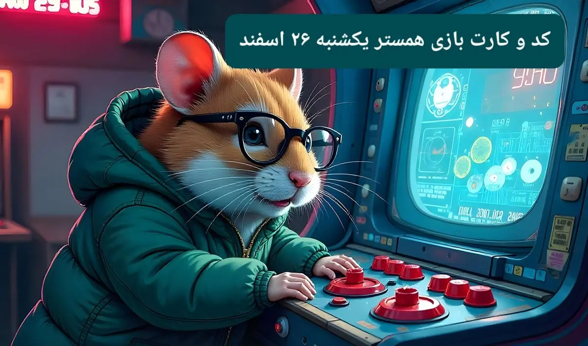 کد مورس و کارت‌ بازی همستر امروز یکشنبه ۲۶ اسفند ۱۴۰۳