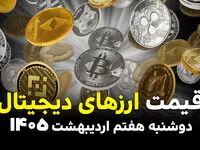 قیمت ارزهای دیجیتال امروز دوشنبه ۷ اردیبهشت ۱۴۰۵ و قیمت اتریوم + جدول