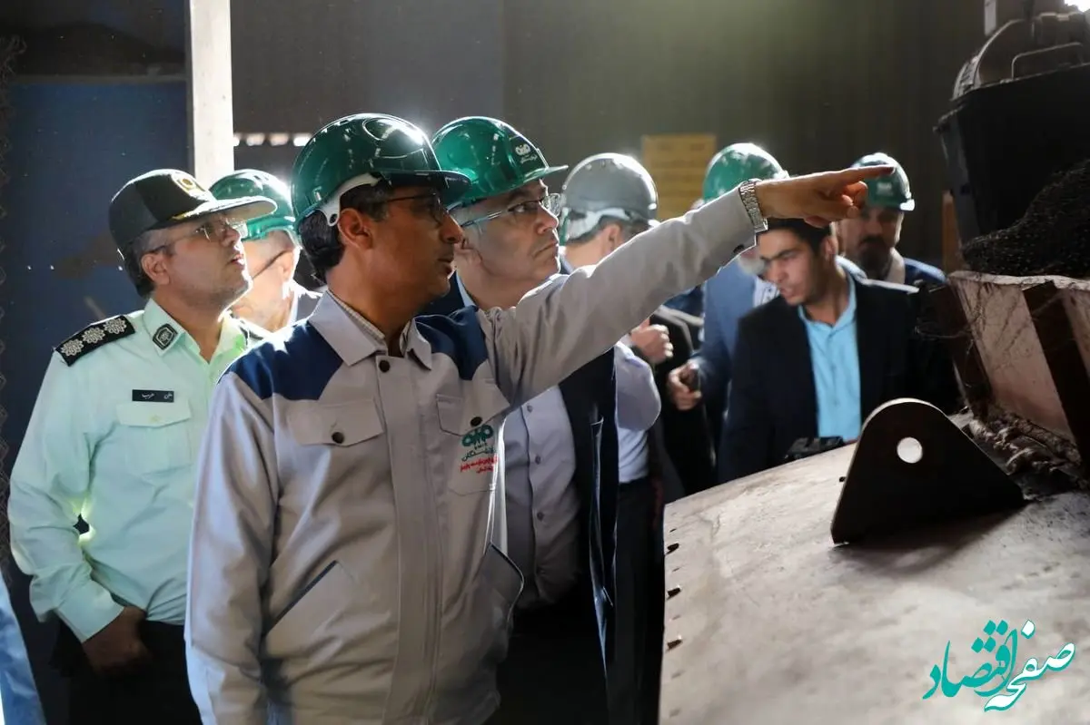 بازدید مدیر عامل فولاد سنگان و فرمانداران شهرهای مرزی استان خراسان رضوی از کارخانجات کنسانتره و گندله سازی فولاد سنگان