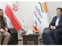  دیدار معاون فرهنگی، اجتماعی و گردشگری دبیرخانه شورایعالی با مدیرعامل سازمان منطقه آزاد انزلی