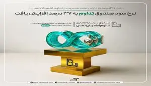 نرخ سود صندوق «تداوم» به 37 درصد افزایش یافت