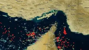 عبور یک کشتی فله بر دیگر از تنگه هرمز 