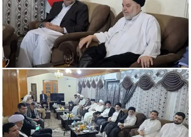 دکتر محمد سعید اربابی، رئیس هیات مدیره و مدیرعامل سازمان منطقه آزاد چابهار میزبان حجت‌الاسلام والمسلمین حاج‌آقا شهرستانی، نماینده آیت‌الله‌العظمی سیستانی و هیأت همراه