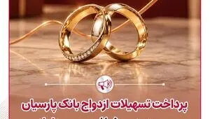 پرداخت تسهیلات ازدواج بانک پارسیان به حدود 11 هزار و 500 عروس و داماد در نیمه نخست سال 1405
