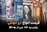 قیمت ارز دولتی امروز یکشنبه ۲۴ خرداد ۱۴۰۵ | نرخ جدید دلار دولتی و یورو اعلام شد