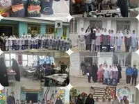 اهدای جوایز به برندگان مسابقه نقاشی مدارس آق‌قلا توسط پتروشیمی شهیدرئیسی گلستان
