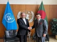 دیدار عراقچی با رئیس مجمع عمومی سازمان ملل متحد 