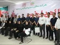 پویش اهدای خون در شرکت مخازن سبز پتروشیمی عسلویه