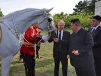هدیه گران قیمت ولادیمیر پوتین به رهبر کره شمالی وایرال شد
