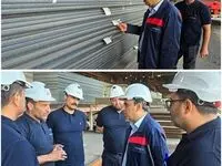 بازدید مدیر عامل شرکت فولاد اکسین خوزستان از انبار محصولات؛تأکید بر بهینه‌سازی فرآیندها و قدردانی از کارکنان
