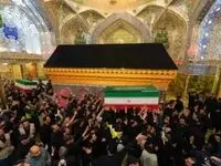 پایان مراسم تشییع پیکر مطهر رهبر شهید در کربلای معلی ؛ مشهد چشم انتظار است