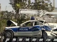 تصادف دلخراش در اتوبان شهید فهمیده؛ ماشین پلیس واژگون شد