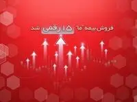 فروش بیمه ما ۱۵ رقمی شد