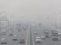 تصویری از تجمع اعتراضی مردم اراک به آلودگی هوا