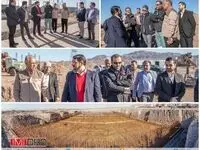 بازدید سرپرست مجتمع و رئیس هیأت اجرایی از روند اجرایی و پیشرفت پروژه های زیر ساختی پهنه‌ی صنعتی معدنی سنگان