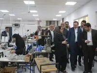دبیر شورای‌عالی مناطق آزاد از واحدهای تولیدی منطقه آزاد اروند بازدید کرد