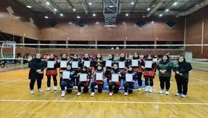 قهرمانی دختران والیبالیست باشگاه فرهنگی ورزشی پتروشیمی مارون در لیگ برتر استان خوزستان