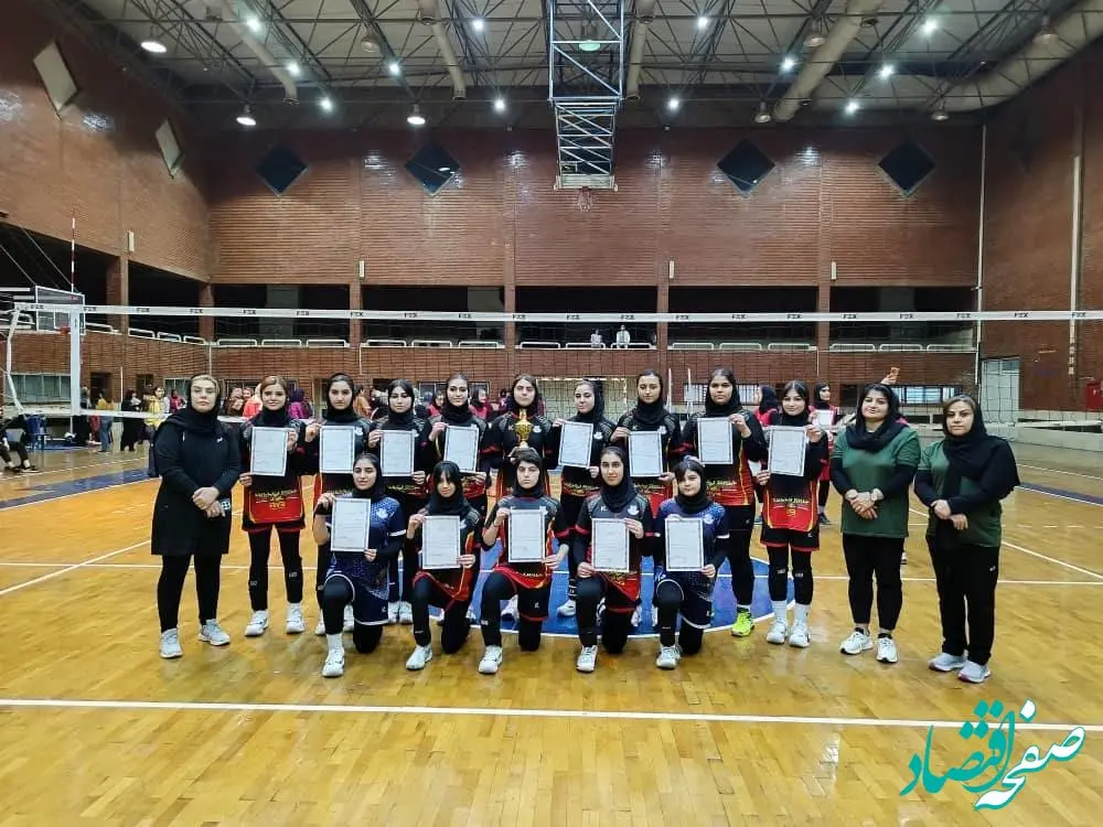 قهرمانی دختران والیبالیست باشگاه فرهنگی ورزشی پتروشیمی مارون در لیگ برتر استان خوزستان