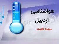 پیش بینی هواشناسی اردبیل طی ۲۴ ساعت آینده | پیش بینی وضعیت آب و هوا اردبیل فردا دوشنبه ۸ بهمن ماه ۱۴۰۳ 