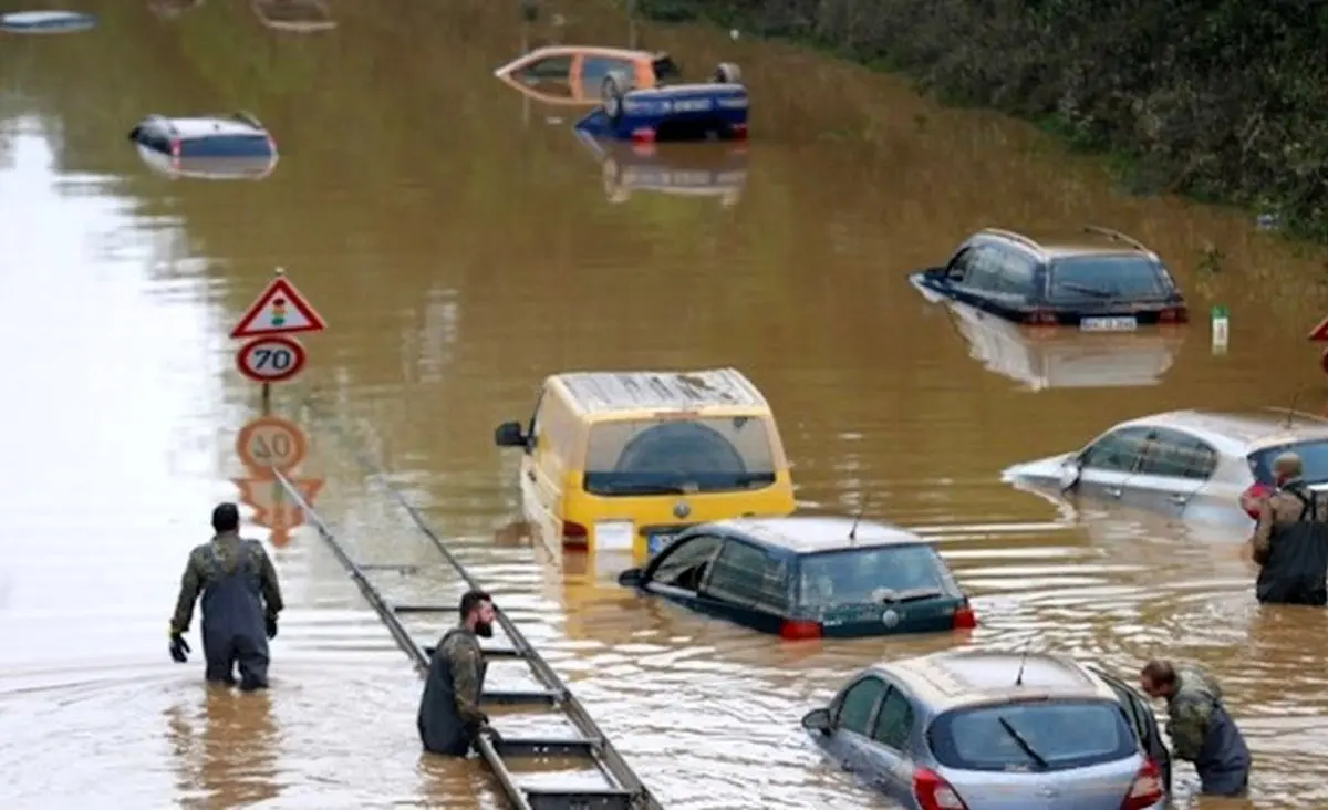 یک زن در سیل های وحشتناک شمال غرب ایران جان باخت 