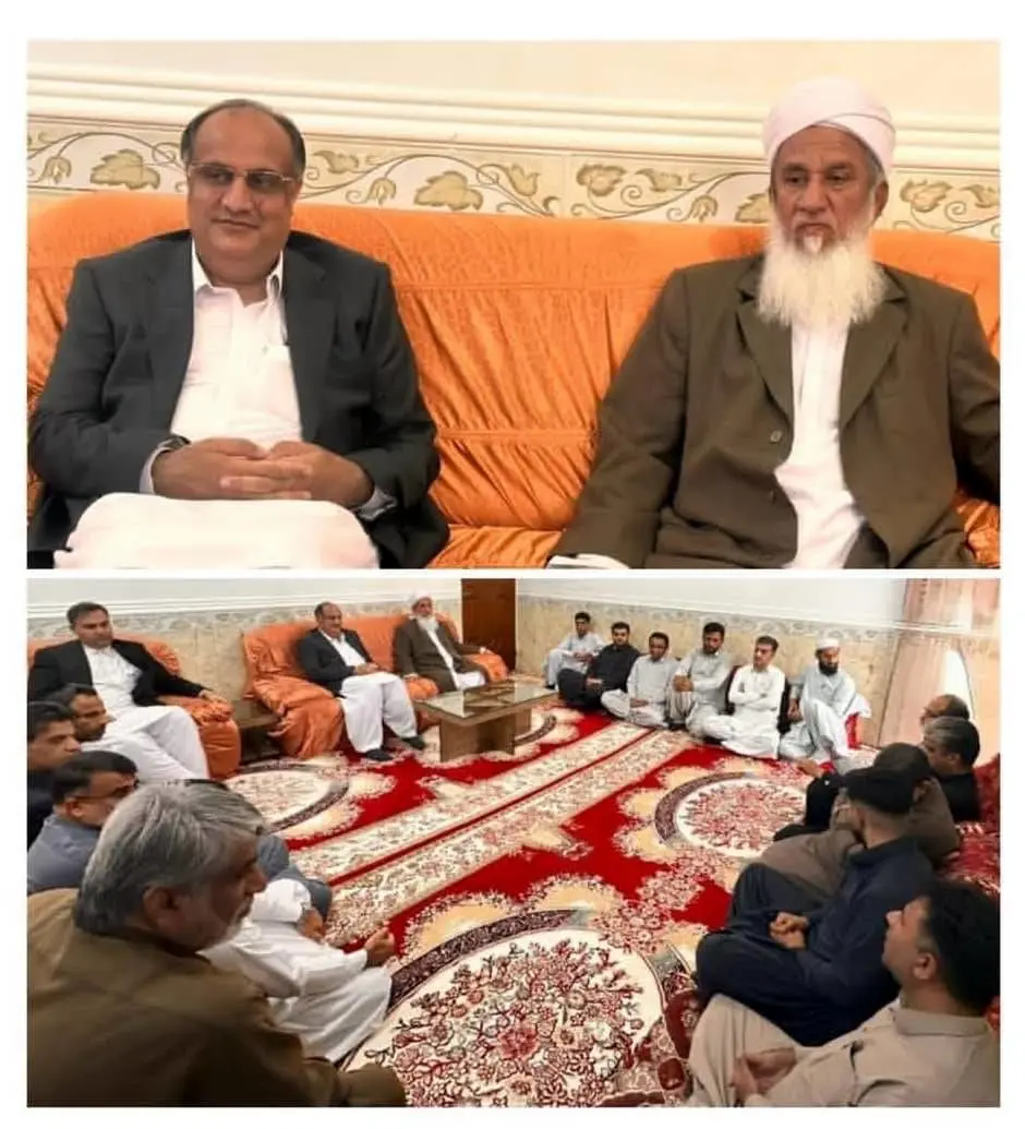 دیدار صمیمی دکتر محمدسعید اربابی مدیرعامل سازمان منطقه آزاد چابهار با مولانا عارفی نماینده مردم استان در مجلس خبرگان رهبری