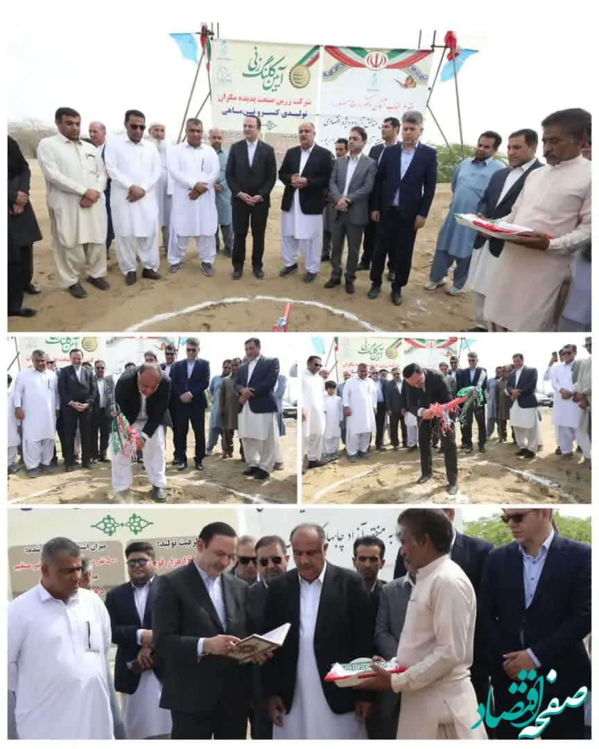 آغاز احداث بزرگترین کارخانه تولیدی کنسرو تن ماهی کشور با حضور رضا مسرور در منطقه آزاد چابهار