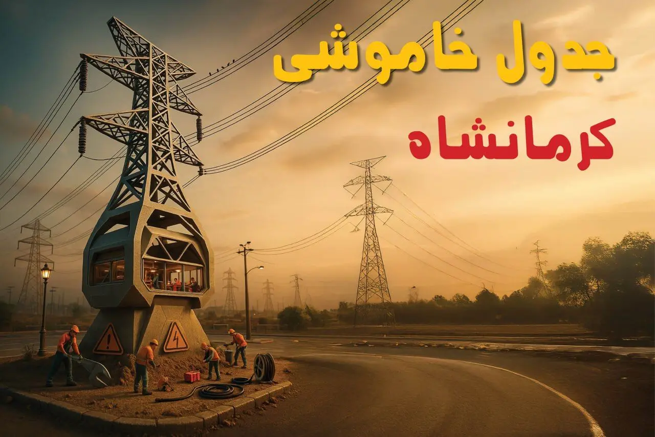 جدول خاموشی برق کرمانشاه فردا دوشنبه ۱۲ خرداد ۱۴۰۴ + ساعت قطع برق استان کرمانشاه دوشنبه ۱۲ خرداد