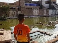 آبادان با کمترین باران غرق در فاضلاب می شود 