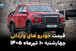 قیمت خودروهای وارداتی امروز چهارشنبه ۱۰ تیر ۱۴۰۵ | چانگان چند شد؟