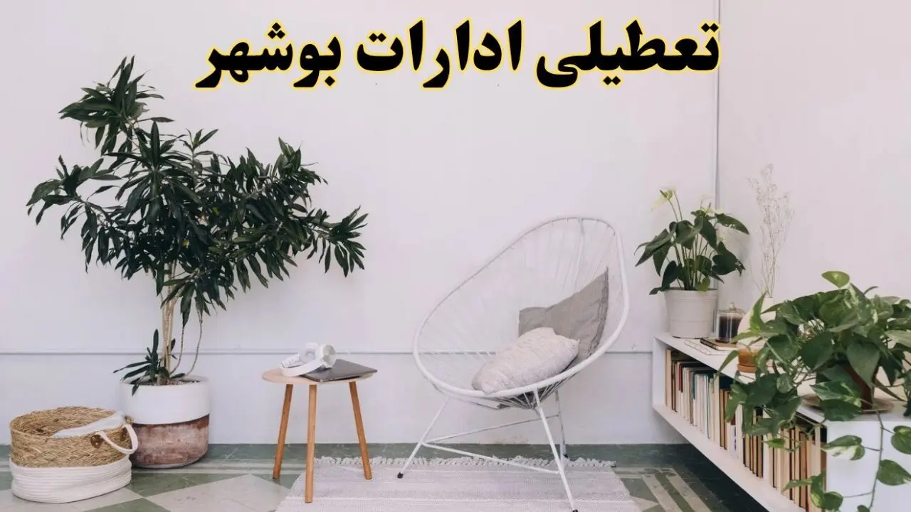 تعطیلی ادارات بوشهر در روز دوشنبه ۸ اردیبهشت ۱۴۰۴/ خبر فوری تعطیلی ادارات بوشهر فردا دوشنبه ۸ اردیبهشت ۱۴۰۴