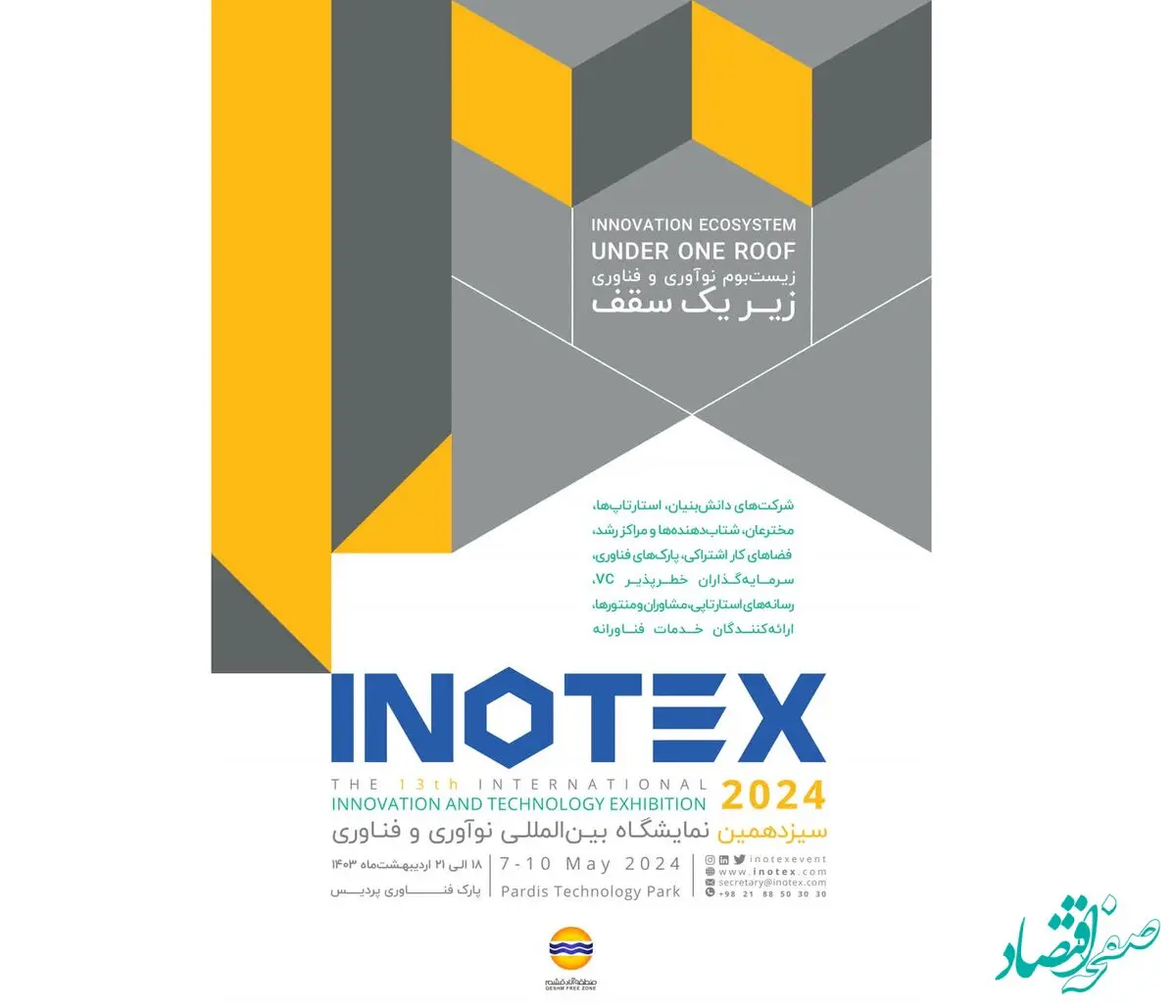 معرفی فرصت های تکنولوژی و هوشمندسازی قشم در نمایشگاه INOTEX 2024