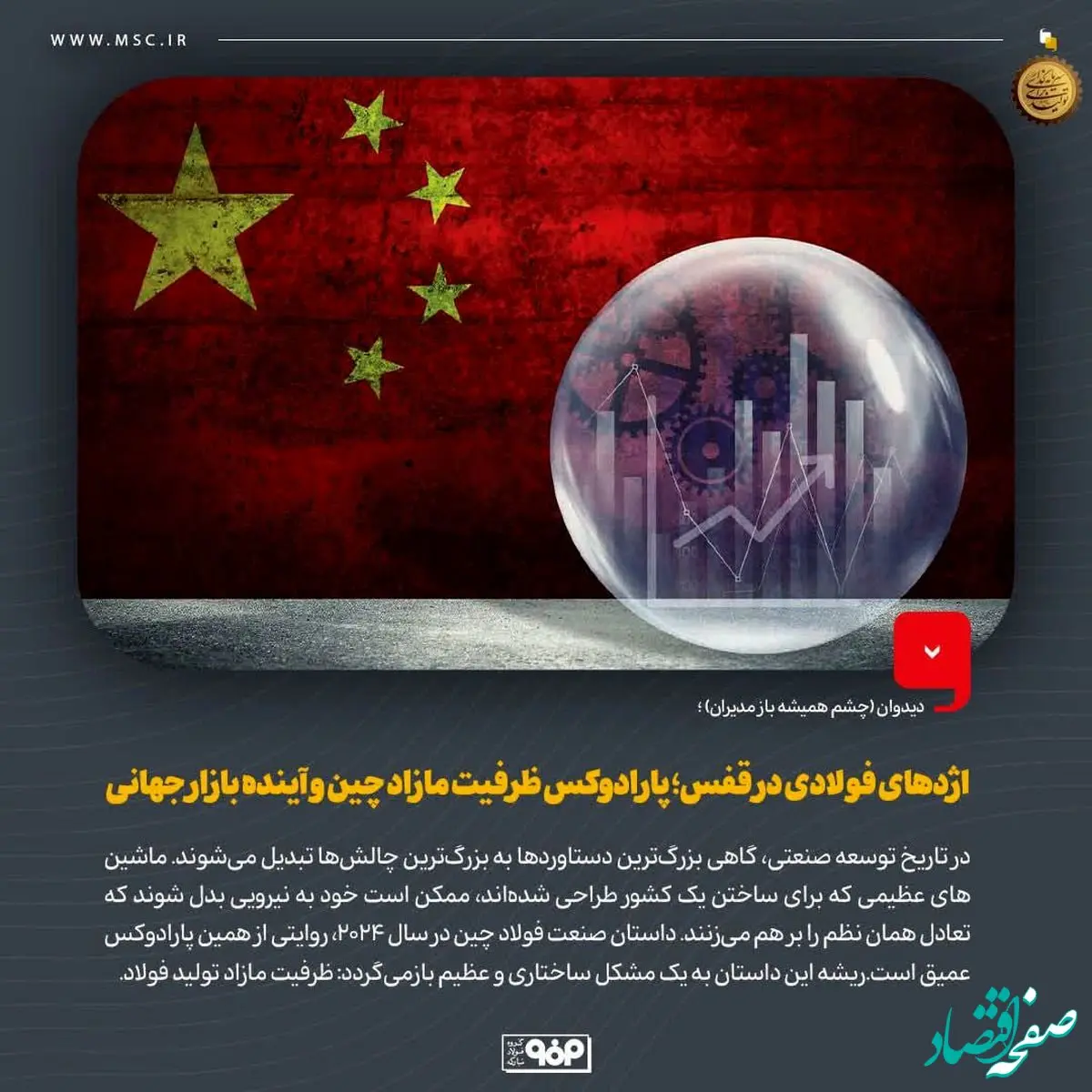 دیدوان (چشم همیشه باز مدیران)؛اژدهای فولادی در قفس؛ پارادوکس ظرفیت مازاد چین و آینده بازار جهانی