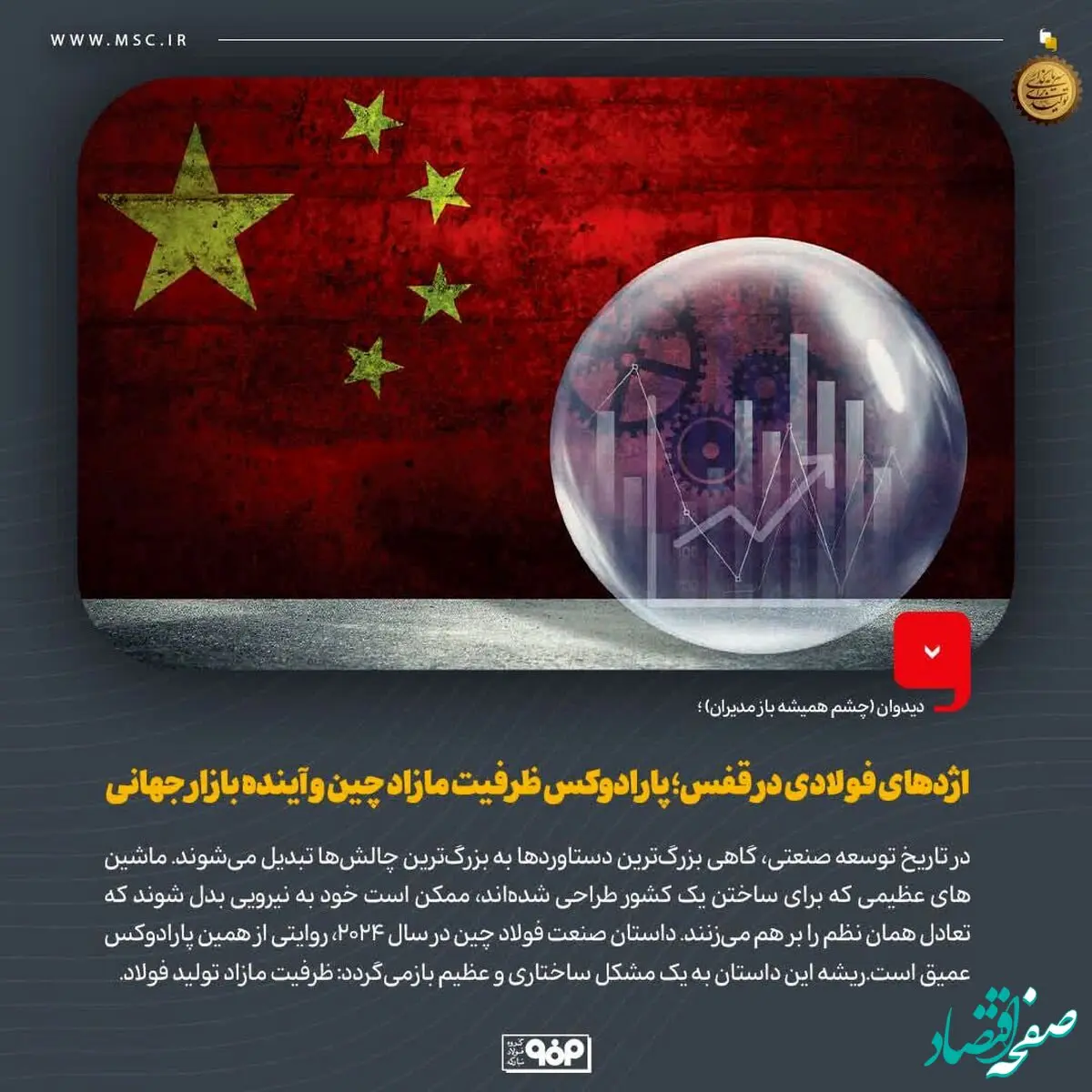 دیدوان (چشم همیشه باز مدیران)؛اژدهای فولادی در قفس؛ پارادوکس ظرفیت مازاد چین و آینده بازار جهانی