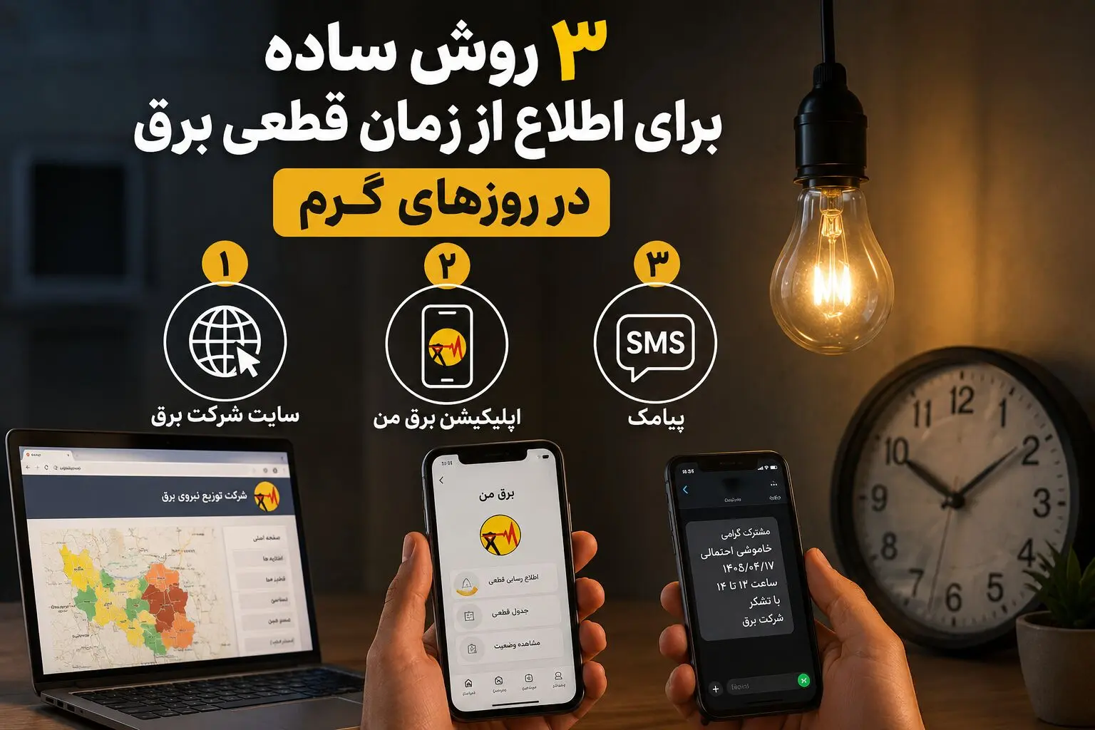 پادکست | ۳ روش ساده برای اطلاع از زمان قطعی برق در روزهای گرم
