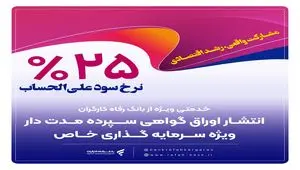 عبور بانک رفاه کارگران از ۴۱۰ هزار میلیارد ریال تامین مالی واحدهای تولیدی