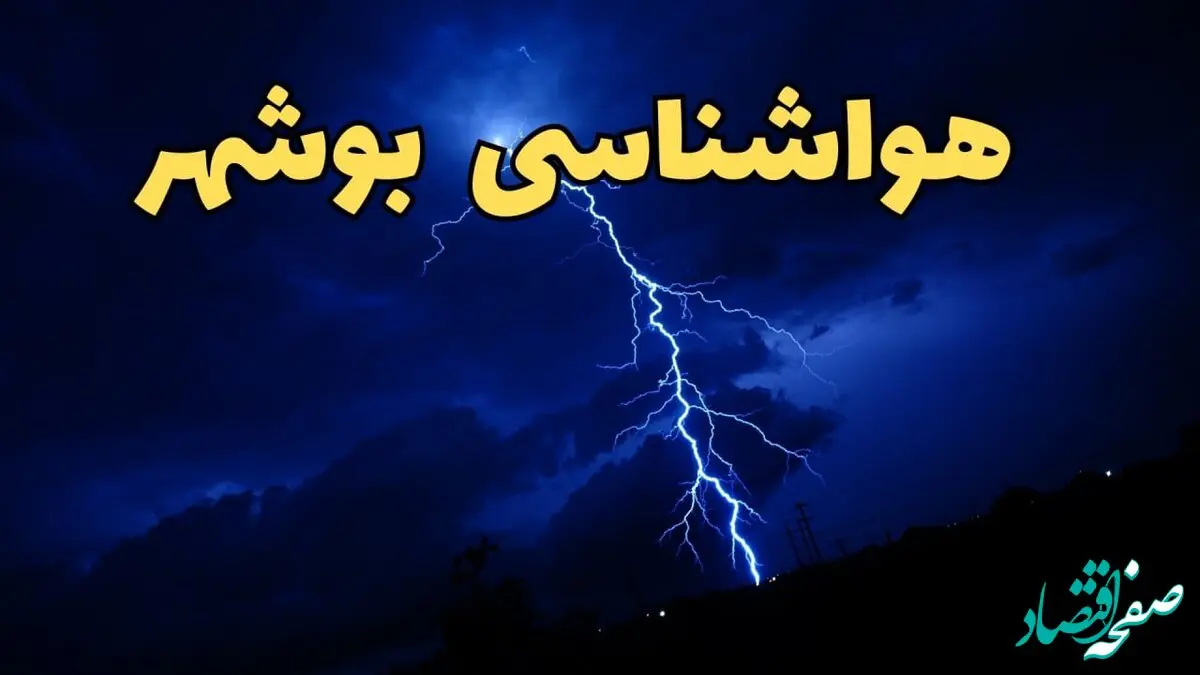 پیش بینی وضعیت آب و هوا بوشهر فردا دوشنبه ۲۰ اسفند ماه ۱۴۰۳ | پیش‌ بینی هواشناسی بوشهر طی ۲۴ ساعت آینده + آب و هوای بوشهر و زمان بارش