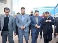 بازدید وزیر صمت و رئیس هیات عامل ایمیدرو از کارخانه نوین الکترود اردکان