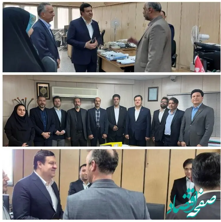 بازدید مدیرعامل بانک ملت از چند شعبه و واحد ستادی در تهران