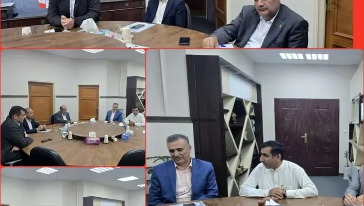 دکتر ابوالفضل مشکینی، دبیر علمی همایش اقتصاد دریامحور دانشگاه بین المللی چابهار و دبیر انجمن جغرافیایی روستایی کشور با دکتر محمد سعید اربابی، رئیس هیات مدیره و مدیرعامل سازمان منطقه آزاد چابهار دیدار کرد