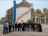 بازدید دانشجویان دانشگاه پیام نور از پتروشیمی مروارید