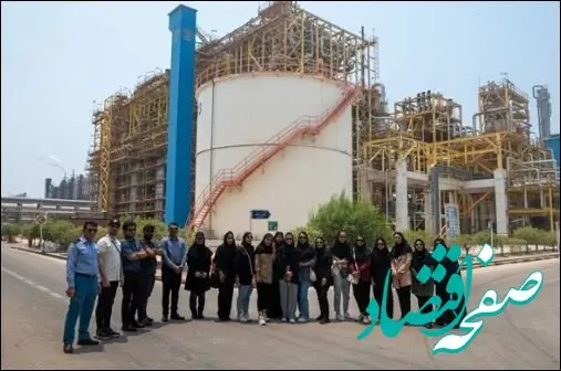 بازدید دانشجویان دانشگاه پیام نور از پتروشیمی مروارید