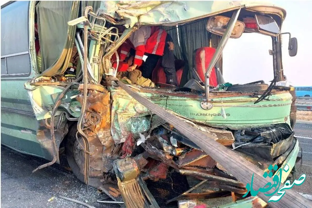 انحراف مرگبار اتوبوس دانشآموزان در جاده قزوین!