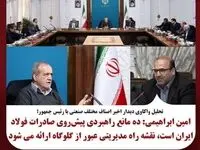 امین ابراهیمی: ده مانع راهبردی پیش‌روی صادرات فولاد ایران است، نقشه راه مدیریتی عبور از گلوگاه‌ها ارائه می‌شود