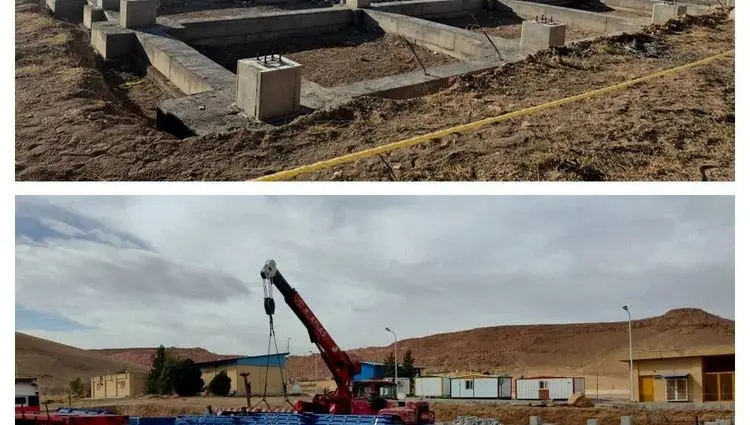 پیشرفت بیش از ۵۰ درصدی پروژه احداث سوله‌های نگهداری نمونه‌های مغزه اکتشافی