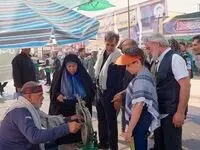 بازدید مدیر مجتمع مس سونگون از موکب شهدای مس در مرز مهران