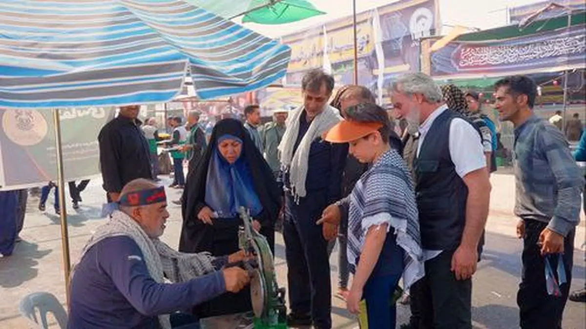 بازدید مدیر مجتمع مس سونگون از موکب شهدای مس در مرز مهران