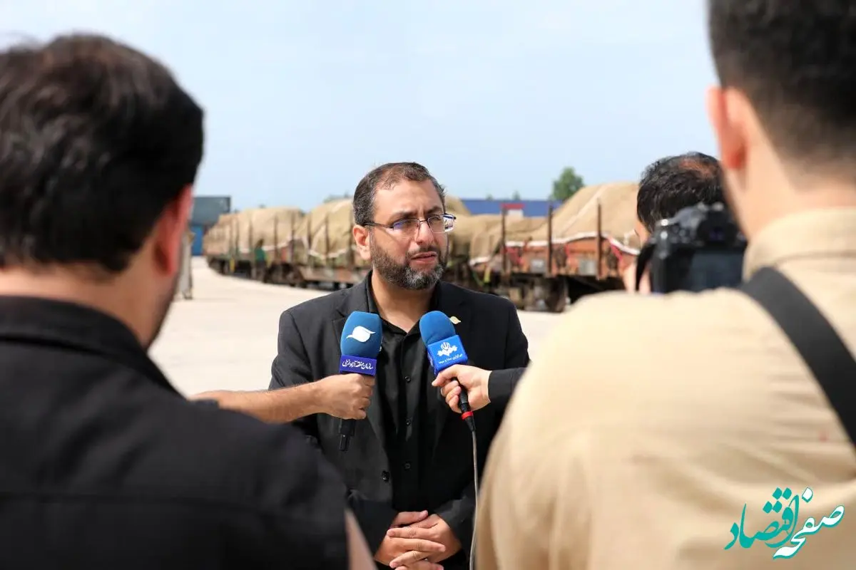 نخستین محموله صادراتی از مسیر ریلی بندر کاسپین به روسیه صادر شد